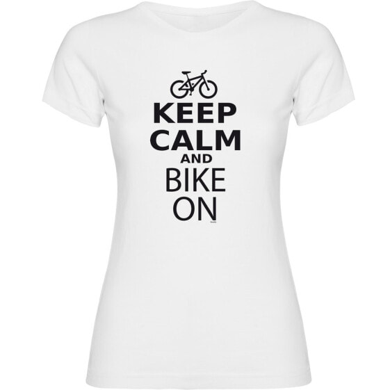 KRUSKIS Keep Calm And Bike On Short Sleeve T-Shirt