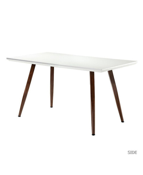 Martin Dining Table, Rectangle, White