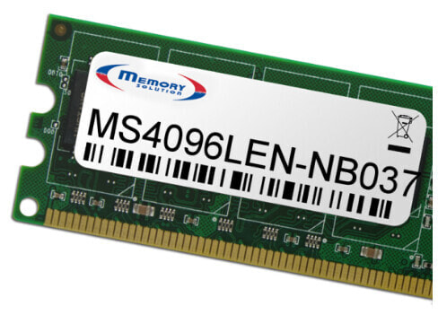 Memorysolution Memory Solution MS4096LEN-NB037 - 4 GB