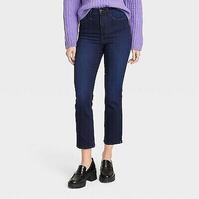 Women's High-Rise Bootcut Jeans - Universal Thread Dark Blue 2 Short