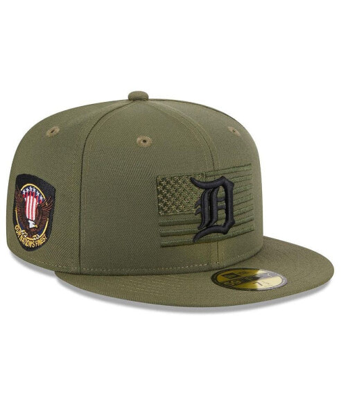 Men's Green Detroit Tigers 2023 Armed Forces Day On-Field 59FIFTY Fitted Hat