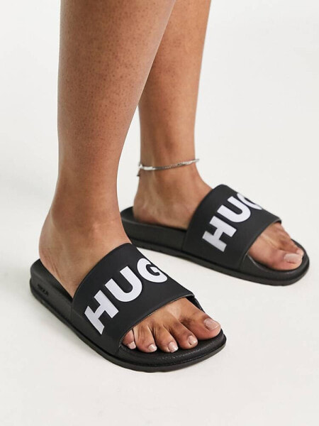 HUGO Match It logo sliders in black