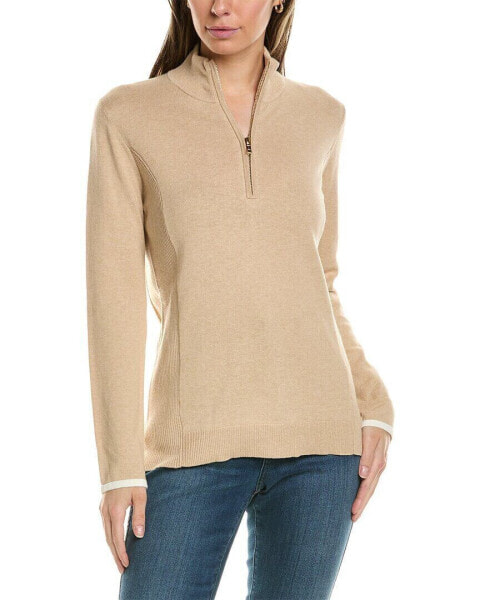 Alashan Cashmere Tee Time Cashmere-Blend 1/2-Zip Pullover Women's