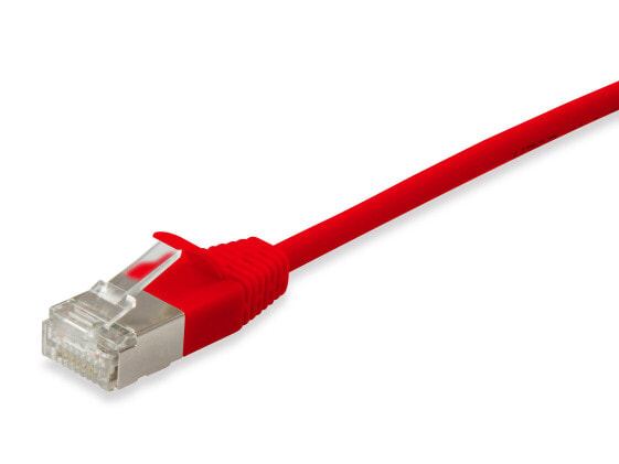 Equip Cat.6A F/FTP Slim Patch Cable - 1m - Red - 1 m - Cat6a - F/FTP (FFTP) - RJ-45 - RJ-45