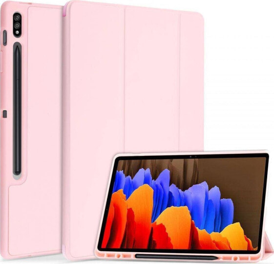 Etui na tablet Tech-Protect Etui SmartCase Pen do Samsung Galaxy Tab S7 FE 5G 12.4 T730/ T736B Pink uniwersalny