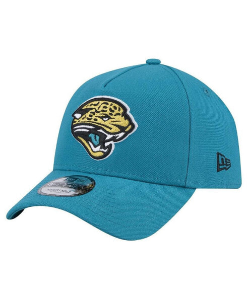 Men's Teal Jacksonville Jaguars Throwback Logo Standard A-Frame 9FORTY Adjustable Hat