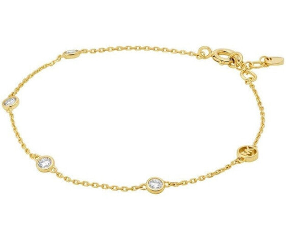 Elegant gold-plated bracelet with zircons Brilliance Kors MKC1716CZ710