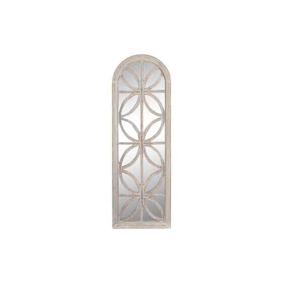 Настенное зеркало DKD Home Decor Стеклянный Белый Деревянный MDF Маринованный (60 x 2,5 x 180 cm)