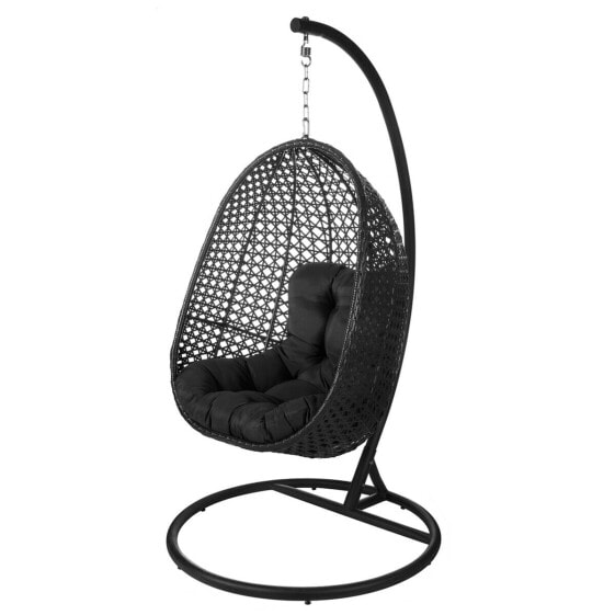 Кресло-качалка Dido 190 x 95 x 95 cm Чёрный ротанг