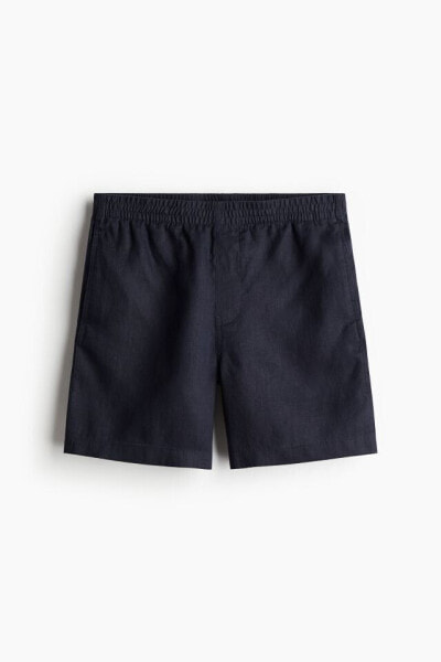 Regular Fit Linen Shorts