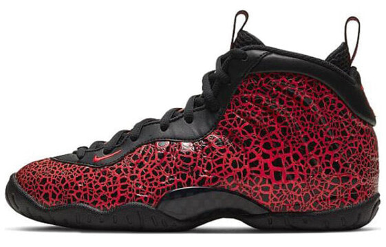 Кроссовки Nike Foamposite One Cracked Lava 644791-012 - мужские, высокие, модель в стиле ретро, цвет африканская роза