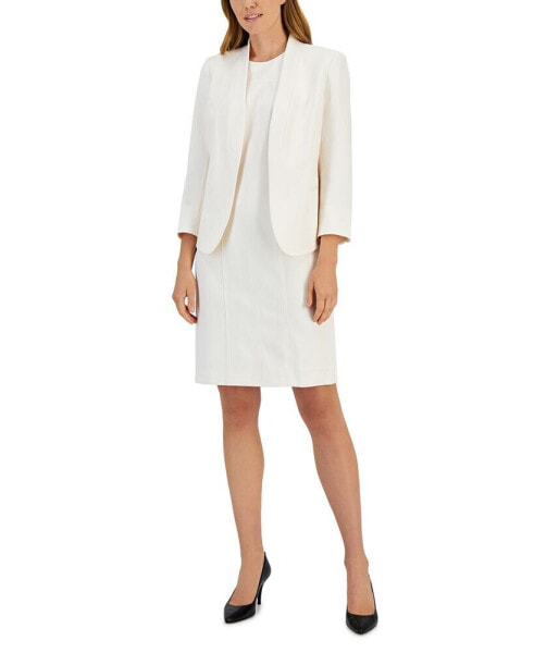 Missy & Petite Executive Collection Shawl-Collar Sleeveless Sheath Dress Suit, Created for Macy's