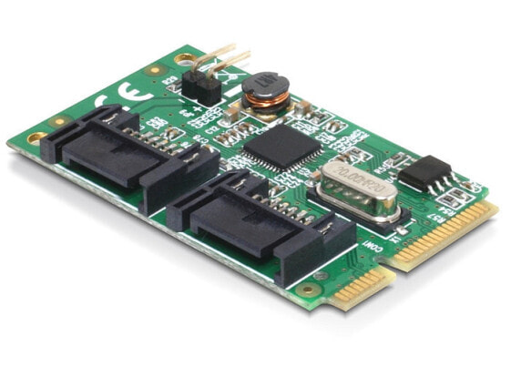 Delock 95233 - Mini PCI Express - SATA - Asmedia ASM1061 - 6 Gbit/s - Windows XP/Vista/Vista-64/7/7-64 - Linux 2.6