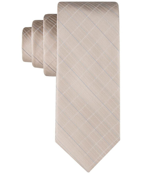 Men's Etched Windowpane Tie