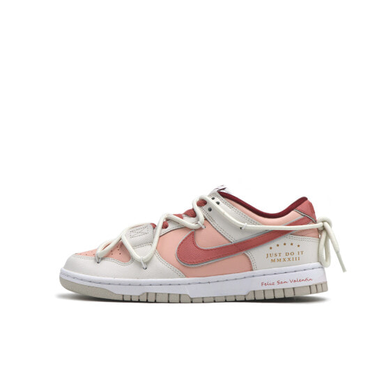 【定制球鞋】 Nike Dunk Low 蒸汽木偶 细嗅蔷薇 情人节 板鞋 女款 粉色 / Кроссовки Nike Dunk Low DV1160-100