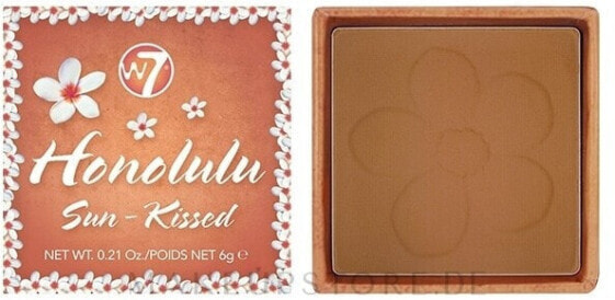 Mattierender Bronzepuder mit Applikatorpinsel - W7 Honolulu Bronzer Powder Sun-Kissed