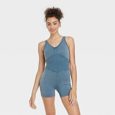 Women's Seamless Short Bodysuit - JoyLab Blue XS