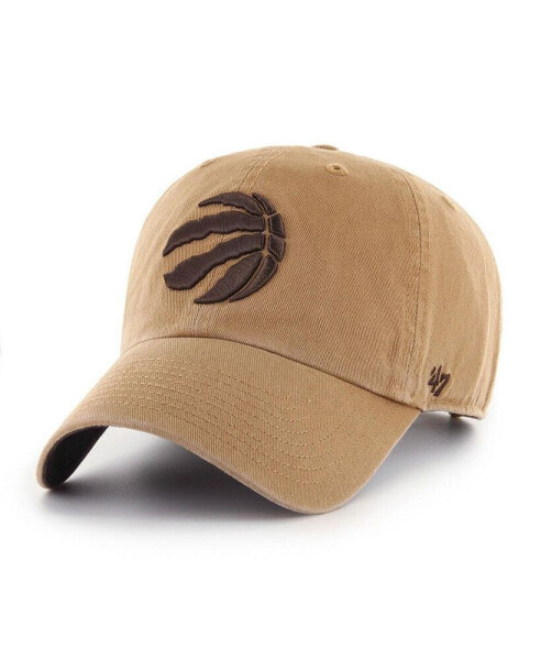 Men's Camel Toronto Raptors Ballpark Clean Up Adjustable Hat