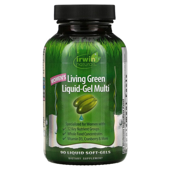 Мультивитамин жидкий Irwin Naturals Women's Living Green, 120 капсул