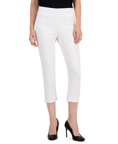 Women's Petite Tummy-Control Pull-On Capri Pants, Created for Macy's