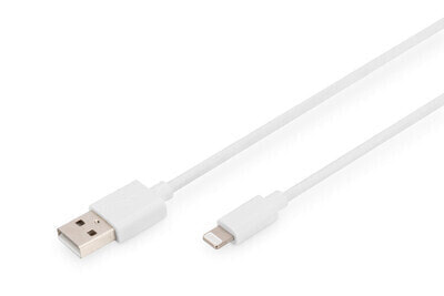 DIGITUS Lightning to USB-A data/charging cable, MFI-certified