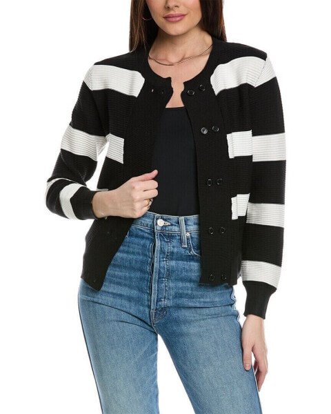 Yal New York Ottoman Rib Cardigan Women's