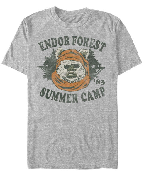 Star Wars Men's Classic Ewok Summer Camp Short Sleeve T-Shirt