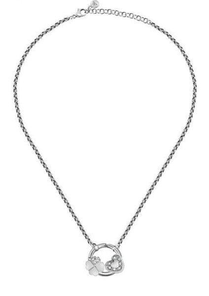 Elegant steel necklace for happiness Drops SCZ1179