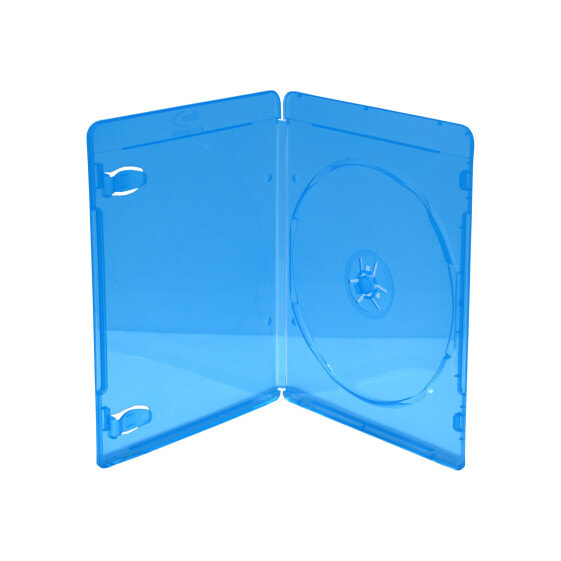 MEDIARANGE BOX39-50 - Blu-ray case - 1 discs - Blue - Transparent - Plastic - 120 mm - Dust resistant - Scratch resistant