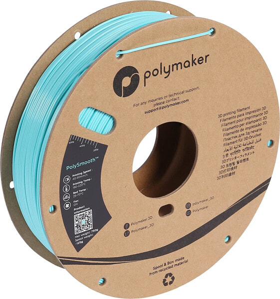 Polymaker PJ01010 PolySmooth Filament polierbar 1.75 mm 750 g Türkis 1 St.