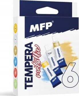 MFP paper farba tempera zestaw 6szt. 12ml METAL 6300608