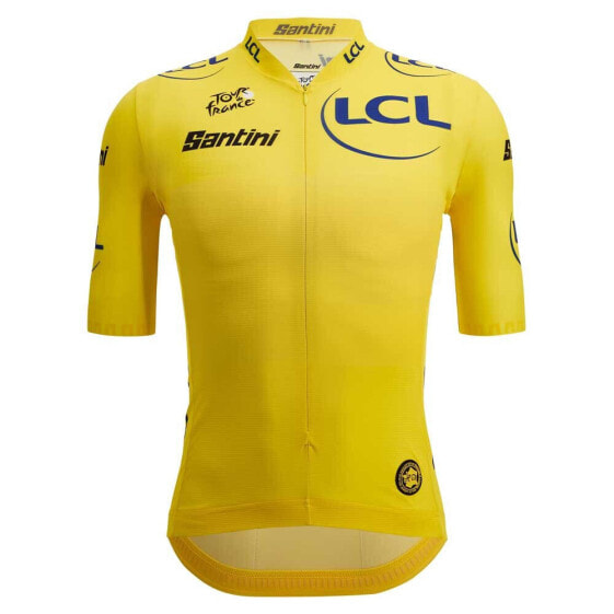 SANTINI Tour De France Official Overall Leader 2023 Short Sleeve Jersey