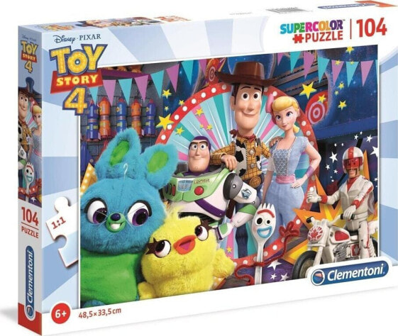 Пазл развивающий Clementoni Super Kolor Toy story 4 104 элемента