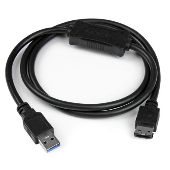 Кабель адаптер USB 3.0 к eSATA HDD / SSD / ODD - 3ft кабель адаптер USB 3.0 к жесткому диску eSATA - SATA 6 Gbps - 0,9 м - USB A - черный от Startech.com