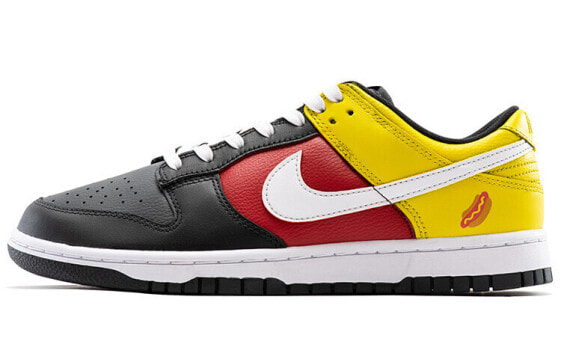 【定制球鞋】 Nike Dunk Low Retro 热狗 低帮 板鞋 男款 黄红黑 / Кроссовки Nike Dunk Low DJ6188-002