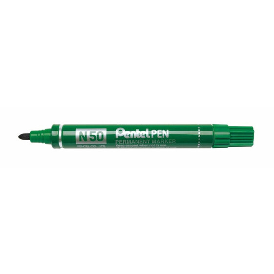 Постоянный маркер Pentel N50-BE Зеленый 12 Предметы