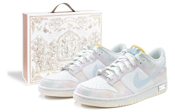 【定制球鞋】 Nike Dunk Low abyblue腰果花 特殊礼盒 清新干净 防滑耐磨 低帮 板鞋 女款 粉蓝 / Кроссовки Nike Dunk Low FJ7707-131