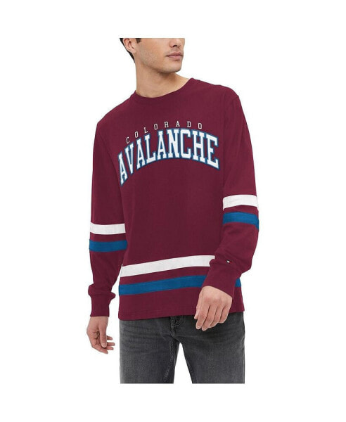 Men's Burgundy Colorado Avalanche Nolan Long Sleeve T-shirt