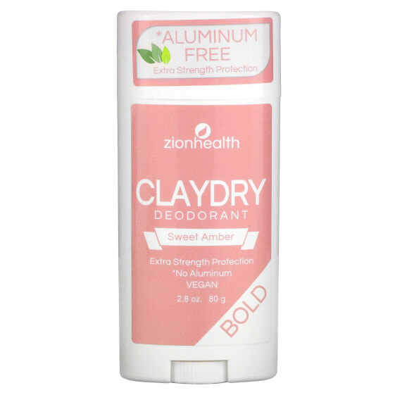 Bold, ClayDry Deodorant, Sweet Amber, 2.8 oz (80 g)