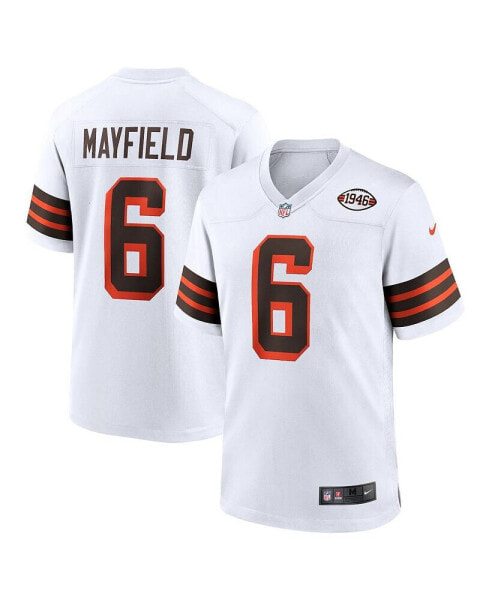 Men's Baker Mayfield White Cleveland Browns 1946 Collection Alternate Game Jersey