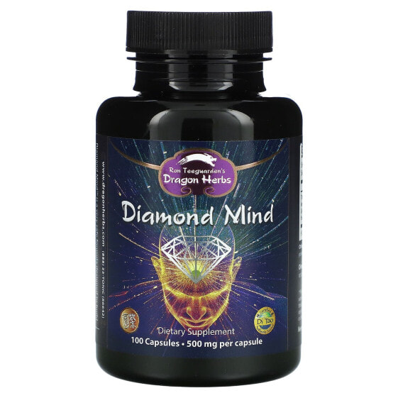 Витамины и БАДы Dragon Herbs Diamond Mind, 500 мг, 100 капсул