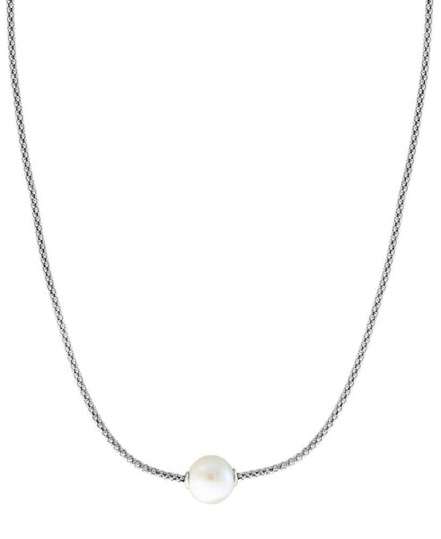EFFY® White Cultured Freshwater Pearl Pendant Necklace in Sterling Silver, 16" + 2" extender (Also available in gray)