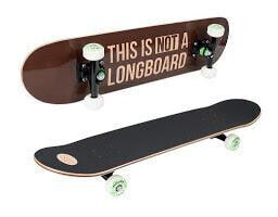Hudora 12752 - Skateboard (classic) - Black,Brown - Wood - Monotone - White - 77.5 cm