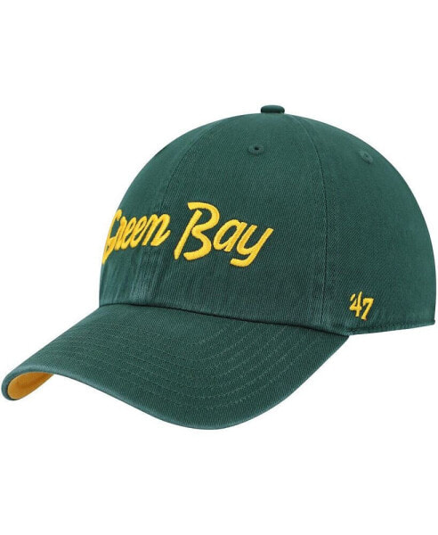 Men's Green Green Bay Packers Crosstown Clean Up Adjustable Hat