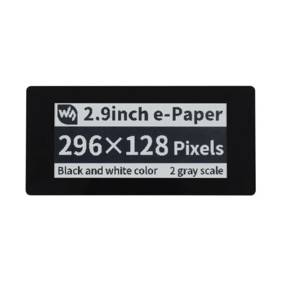 Capacitive Touch Display E-paper E-Ink - 2.9'' 296x128px - SPI/I2C - black and white - for Raspberry Pi - Waveshare 19967