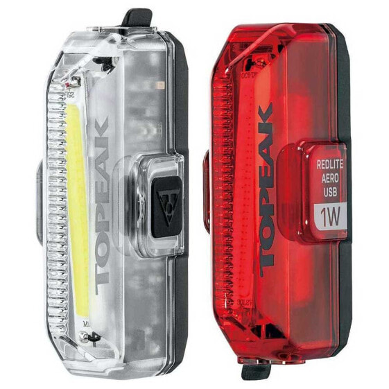 Фонарь велосипедный Topeak Aero Combo USB 1W Light Set