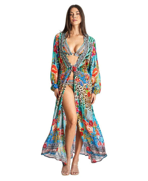 Пляжное платье с поясом La Moda Clothing для женщин