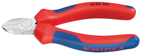 KNIPEX 72 02 125 - Diagonal pliers - Chromium-vanadium steel - Plastic - Blue - Red - 125 mm - 109 g