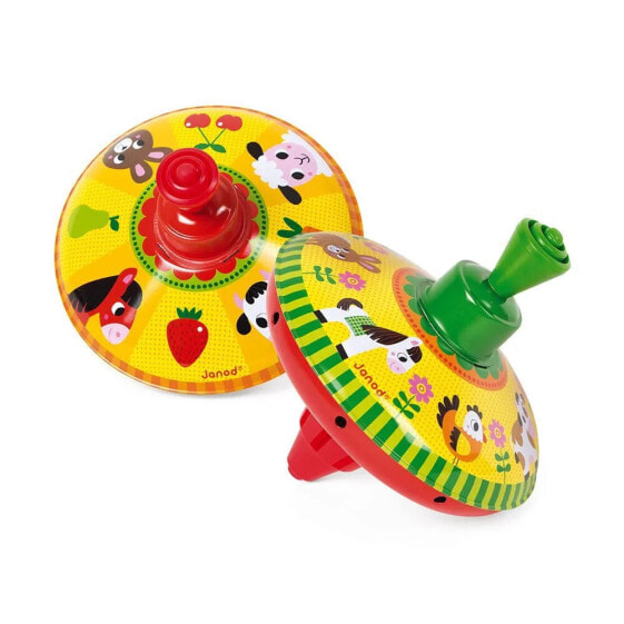 JANOD Farm Metal Spinning Top 2 Assorted Models