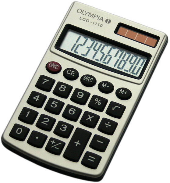 Olympia LCD 1110 - Pocket - Basic - 10 digits - 1 lines - Silver